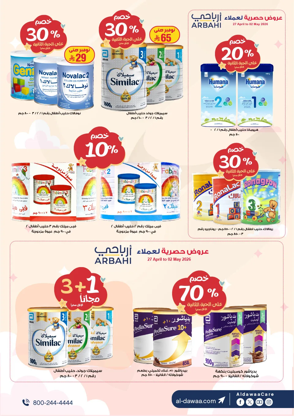 Best Deals on Baby Milk & Food from Al-Dawaa Pharmacies until 7th May - Al-Dawaa Pharmacies KSA Offers & Promotions — page 2
