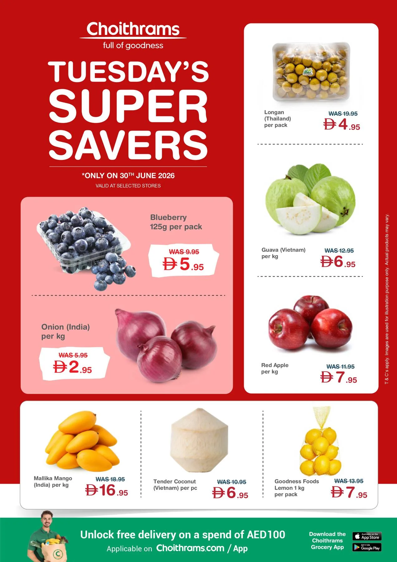 Tuesday's Super Savers from Choithrams until 30th June - Choithrams UAE Offers & Promotions