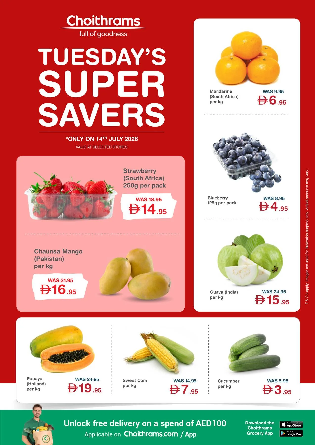 Tuesday's Super Savers from Choithrams until 14th July - Choithrams UAE Offers & Promotions