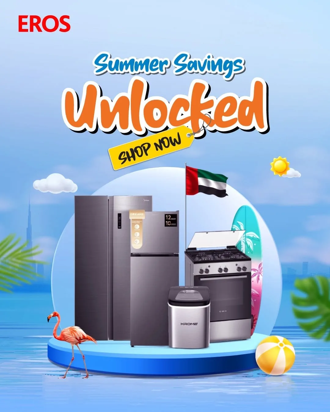 Summer Savings from EROS until 1st July - EROS UAE Offers & Promotions catalogue cover