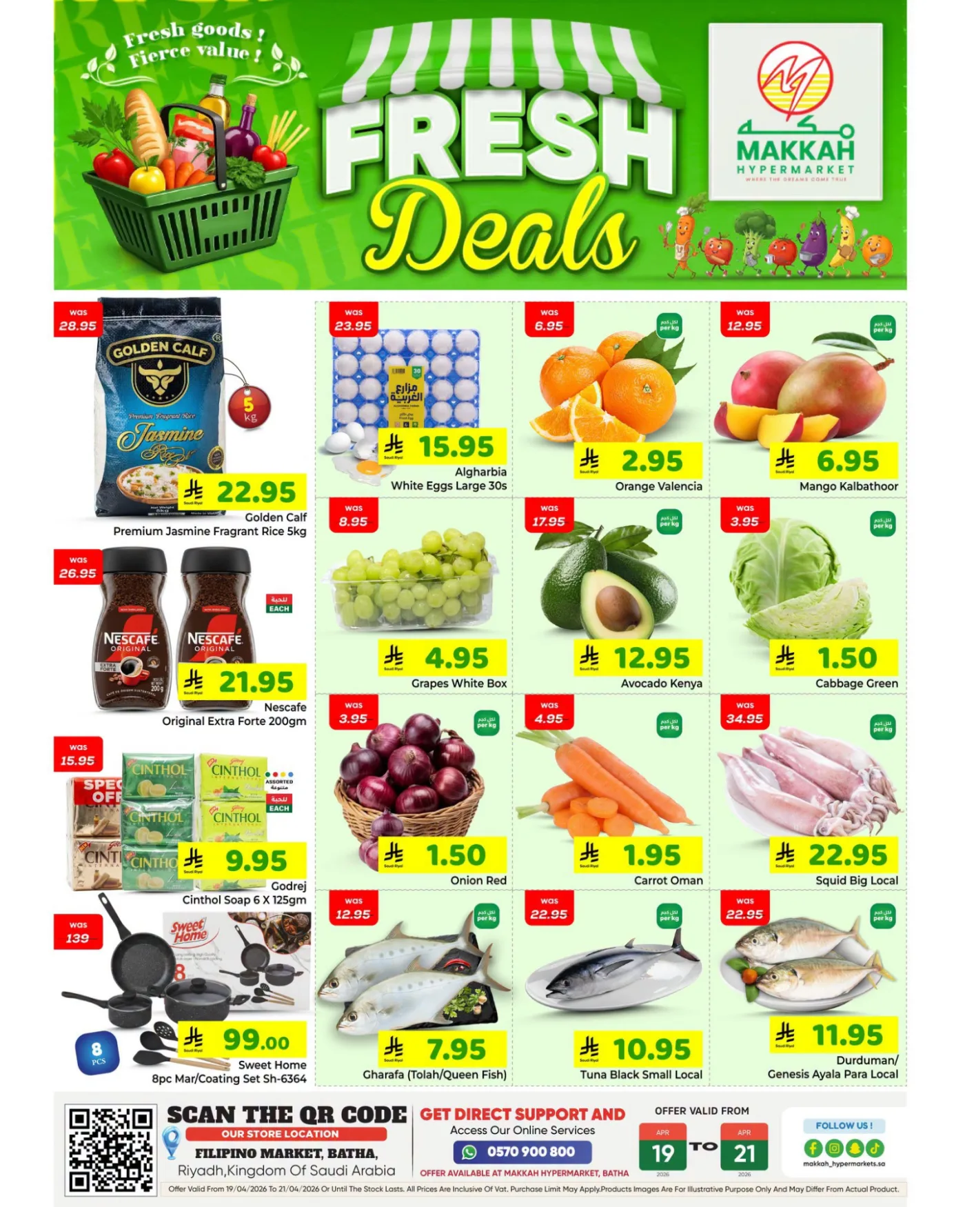 Fresh Deals - Al Batha from Makkah Hypermarket until 21st April - Makkah Hypermarket KSA Offers & Promotions catalogue cover