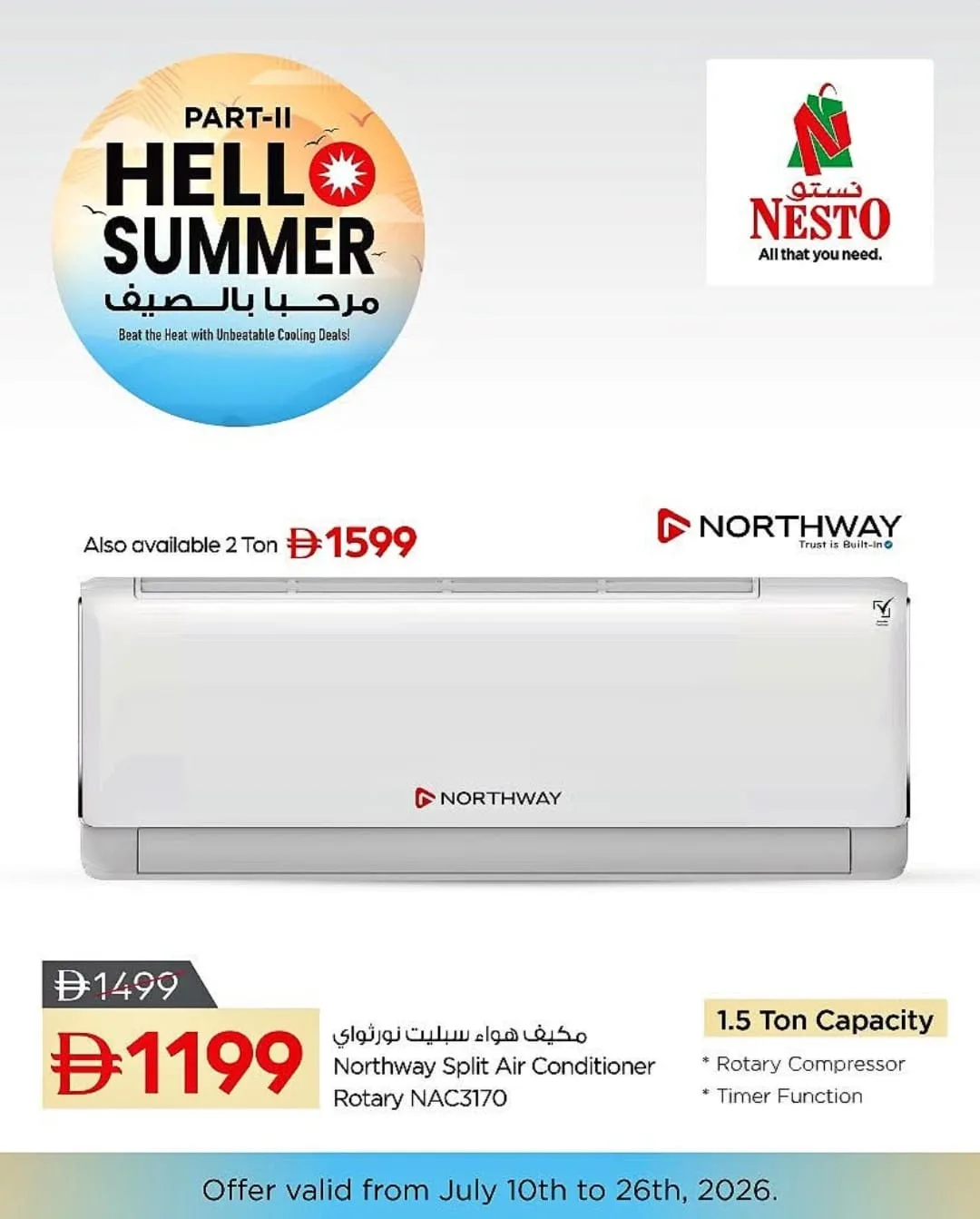 Hello Summer from Nesto until 26th July - Nesto UAE Offers & Promotions — page 11