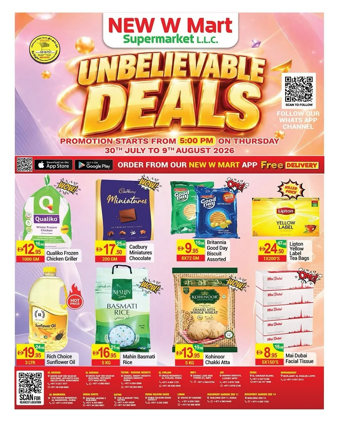 Unleavable Deals from New W Mart until 9th August - New W Mart UAE Offers & Promotions catalogue cover