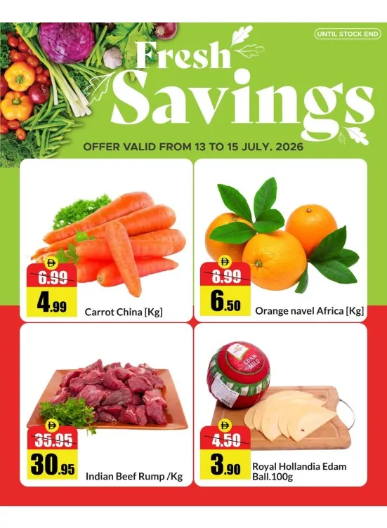 Fresh Savings - RAK from RAK National Markets until 15th July - RAK National Markets UAE Offers & Promotions catalogue cover