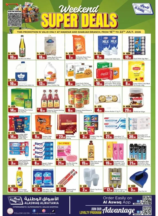 Weekend Super Deals - Sharjah from RAK National Markets until 22nd July - RAK National Markets UAE Offers & Promotions catalogue cover