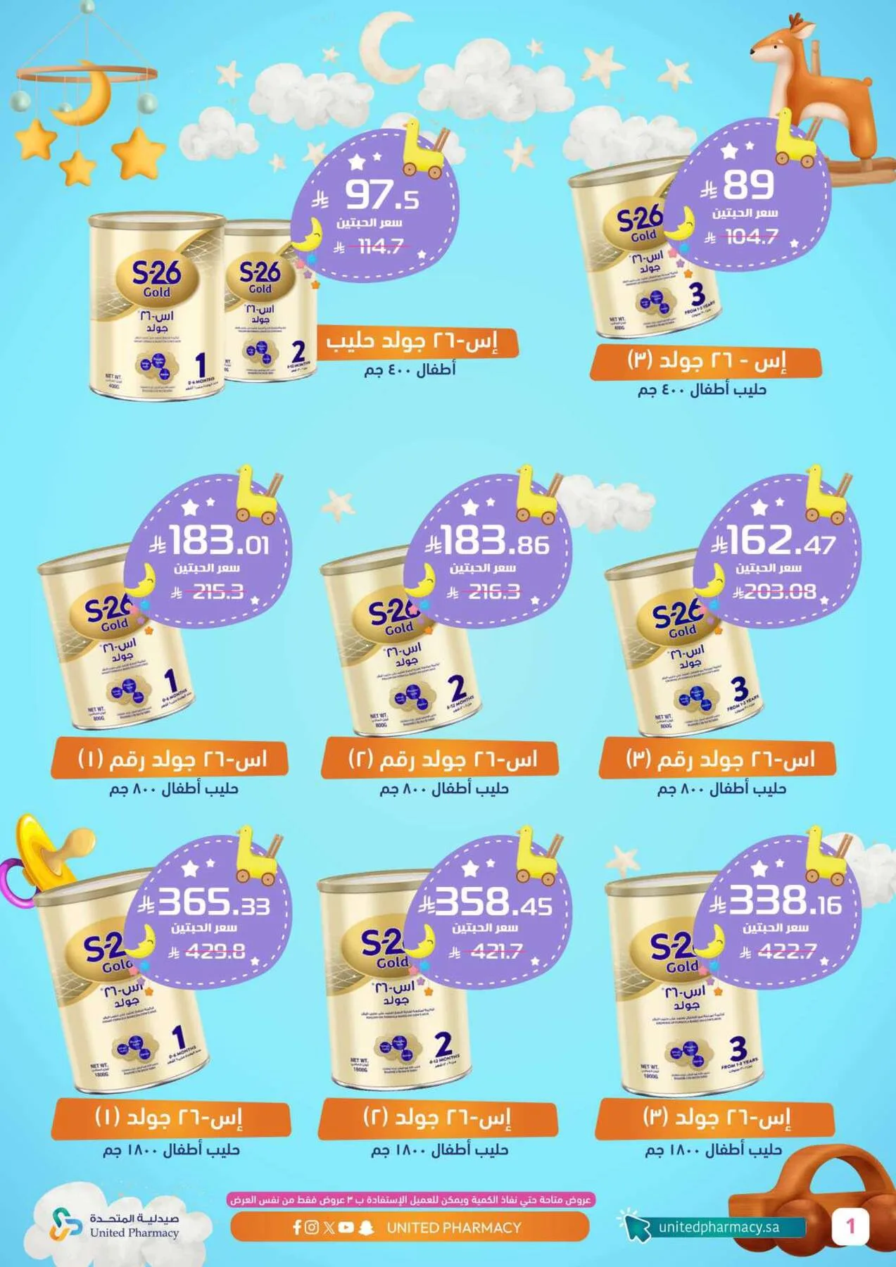 Baby Care Offers from United Pharmacy until 6th May - United Pharmacy KSA Offers & Promotions — page 1