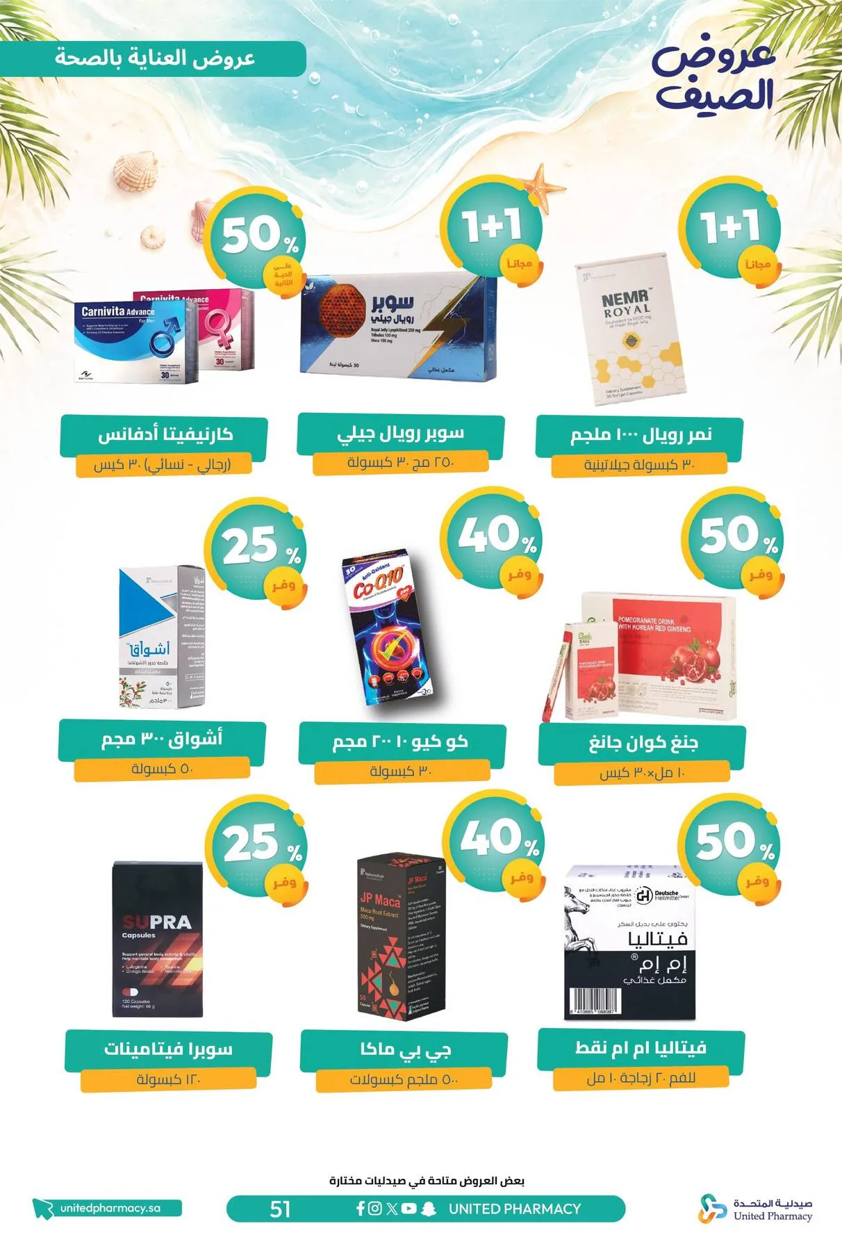 Summer Offers from United Pharmacy until 10th July - United Pharmacy KSA Offers & Promotions — page 52