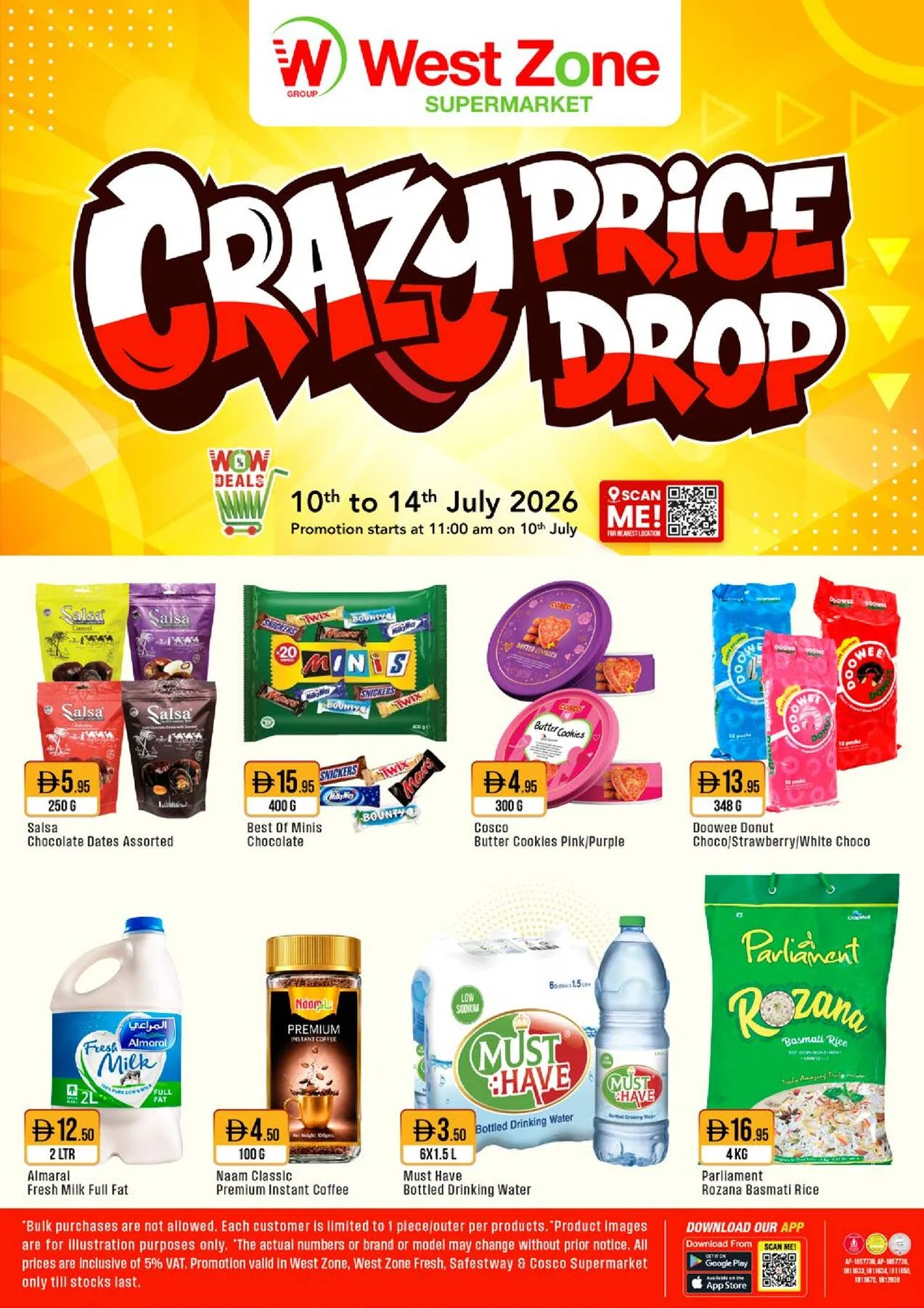 Crazy Price Drop from West Zone until 14th July - West Zone UAE Offers & Promotions